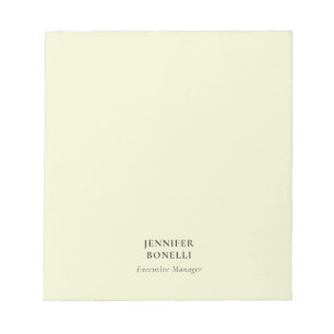 Bloc-note Couleur pastel minimaliste moderne tendance propre