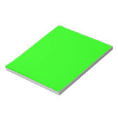 Bloc-note Couleur personnalisée couleur vert néon (Tourné)