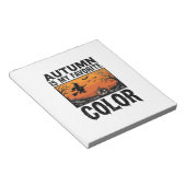 Bloc-note Couleur préférée d'automne Halloween Citrouille Ve (Incliné)