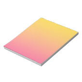 Bloc-note Couleur Rose Jaune (Tourné)