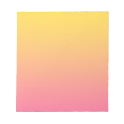 Bloc-note Couleur Rose Jaune (Devant)