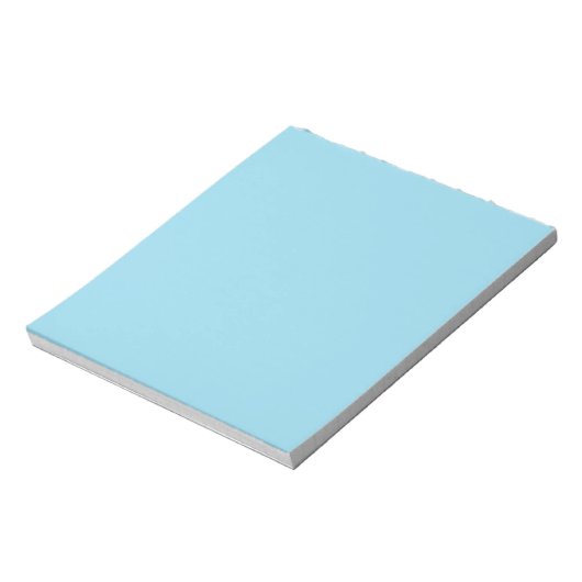 Bloc-note Couleur solide bleu pastel (Tourné)