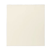 Bloc-note Couleur solide Eggshell (Devant)