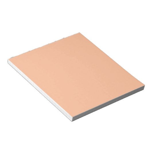 Bloc-note Couleur solide Fuzz Peach (Incliné)