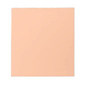 Bloc-note Couleur solide Fuzz Peach (Devant)