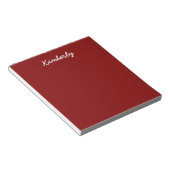 Bloc-note Couleur solide Maroon (Incliné)