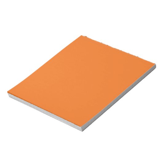 Bloc-note Couleur solide orange électrique (Tourné)
