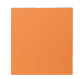 Bloc-note Couleur solide orange électrique (Devant)
