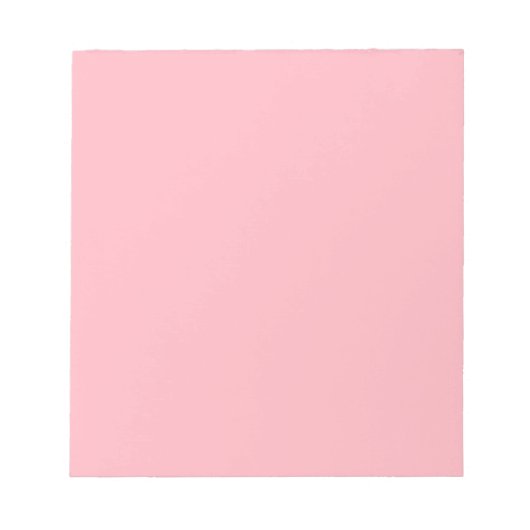 Bloc-note Couleur solide rose clair (Devant)