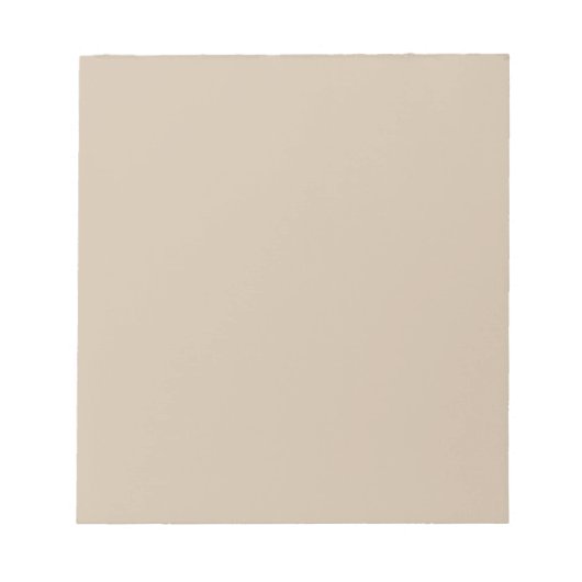 Bloc-note Couleur solide vanille foncée (Devant)