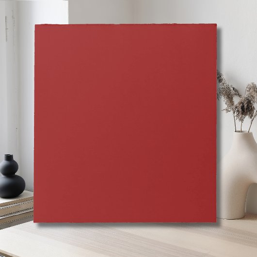 Bloc-note Couleur solide Velours rouge | Classique | Élégant