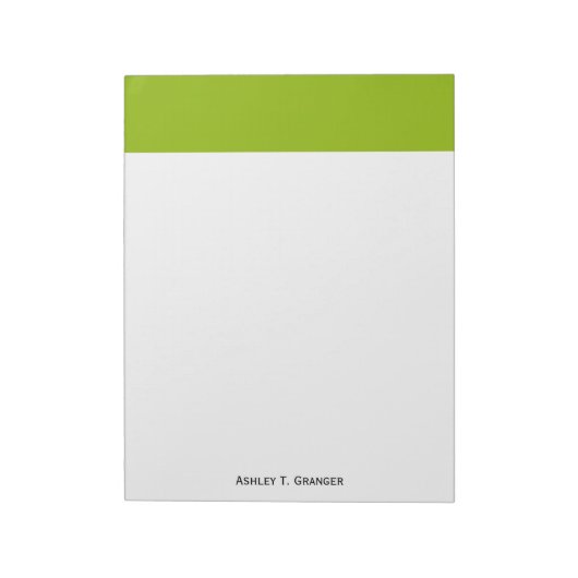 Bloc-note Couleur solide : Vert pomme (Tourné)
