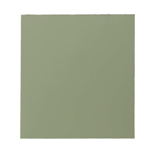 Bloc-note Couleur solide verte Sage (Devant)