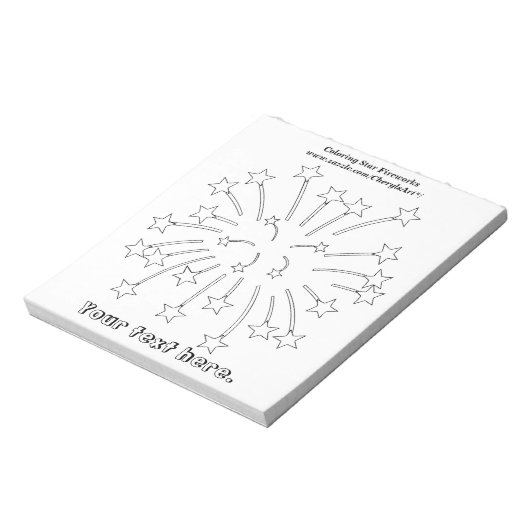 Bloc-note Couleur Star Fireworks - Notepads (Tourné)