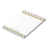 Bloc-note Couleurs aztèques - Chic Chevron Zigzag Motif (Tourné)