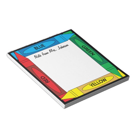 Bloc-note Couleurs Crayon (Incliné)