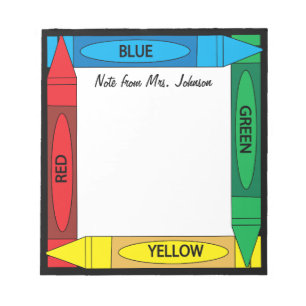 Bloc-note Couleurs Crayon