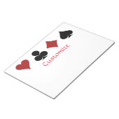 Bloc-note Couleurs de cartes à jouer Thunder_Cove (Incliné)
