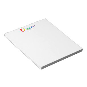 Bloc-note Couleurs de fierté queer de SlipperyJoe symbole fi
