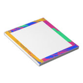 Bloc-note Couleurs de pinceau et feuilles de musique sauvage (Incliné)