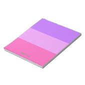 Bloc-note Couleurs Douces de Printemps Personnalisées (Tourné)