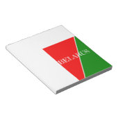 Bloc-note Couleurs du drapeau national biélorusse (Incliné)