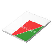 Bloc-note Couleurs du drapeau national biélorusse (Tourné)