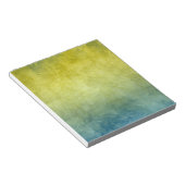 Bloc-note Couleurs Grunge - Jaune & Bleu (Incliné)