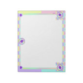 Bloc-note Couleurs pastel & coeurs violets battre (Tourné)