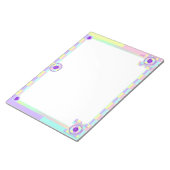 Bloc-note Couleurs pastel & coeurs violets battre (Incliné)