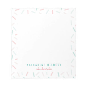 Bloc-note Couleurs pastel Parsemées de blanc