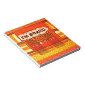 Bloc-note Couleurs traditionnelles d'Afrique rouge dorée Imp (Incliné)