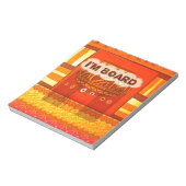 Bloc-note Couleurs traditionnelles d'Afrique rouge dorée Imp (Tourné)