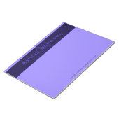 Bloc-note Couleurs violettes profondes modernes | Nom et mon (Incliné)