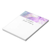 Bloc-note Couleurs violettes, vertes, roses, élégantes (Tourné)