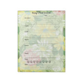 Bloc-note Country Floral Food Journal - Journal des repas te (Tourné)