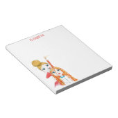 Bloc-note Coupe de cheveux mignonne Illustration Whimsical P (Incliné)