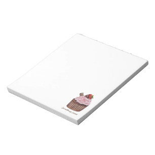 Bloc-note Coupe De Fraise Cute À L'Aquarelle