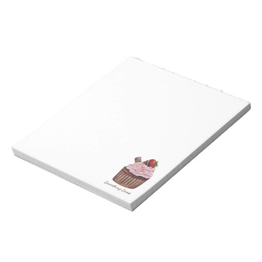 Bloc-note Coupe De Fraise Cute À L'Aquarelle (Tourné)