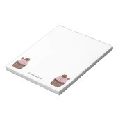 Bloc-note Coupe De Fraise Cute À L'Aquarelle (Tourné)