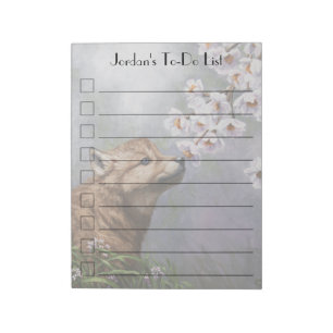 Bloc-note Coupe et fleurs de loup gris mignonne pour bébé