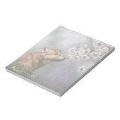 Bloc-note Coupe et fleurs de loup gris mignonne pour bébé (Tourné)