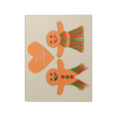 Bloc-note Couple de pain d'épices de Noël (Tourné)