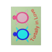Bloc-note Couple de tortue mignonne (Tourné)