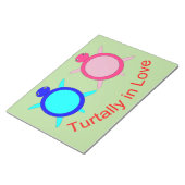 Bloc-note Couple de tortue mignonne (Incliné)