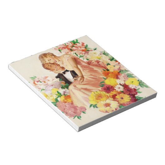 Bloc-note Couple romantique vintage (Incliné)