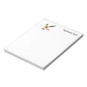 Bloc-note Coureur de route en Basket rouge (Tourné)