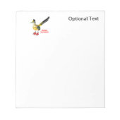 Bloc-note Coureur de route en Basket rouge (Devant)