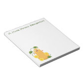 Bloc-note Courge butternut de dessin animé mignonne et heure (Incliné)