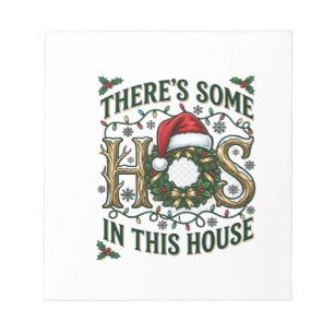 Bloc-note Couronne de Noël de maison Hos Chapeau de Père Noë
